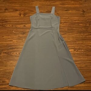 LOFT Strapless Dress in Elegant Gray